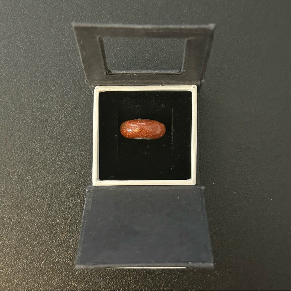 NEW Trollbeads “Goldstone” Amber Glass Charm Bead (Retired 2014)